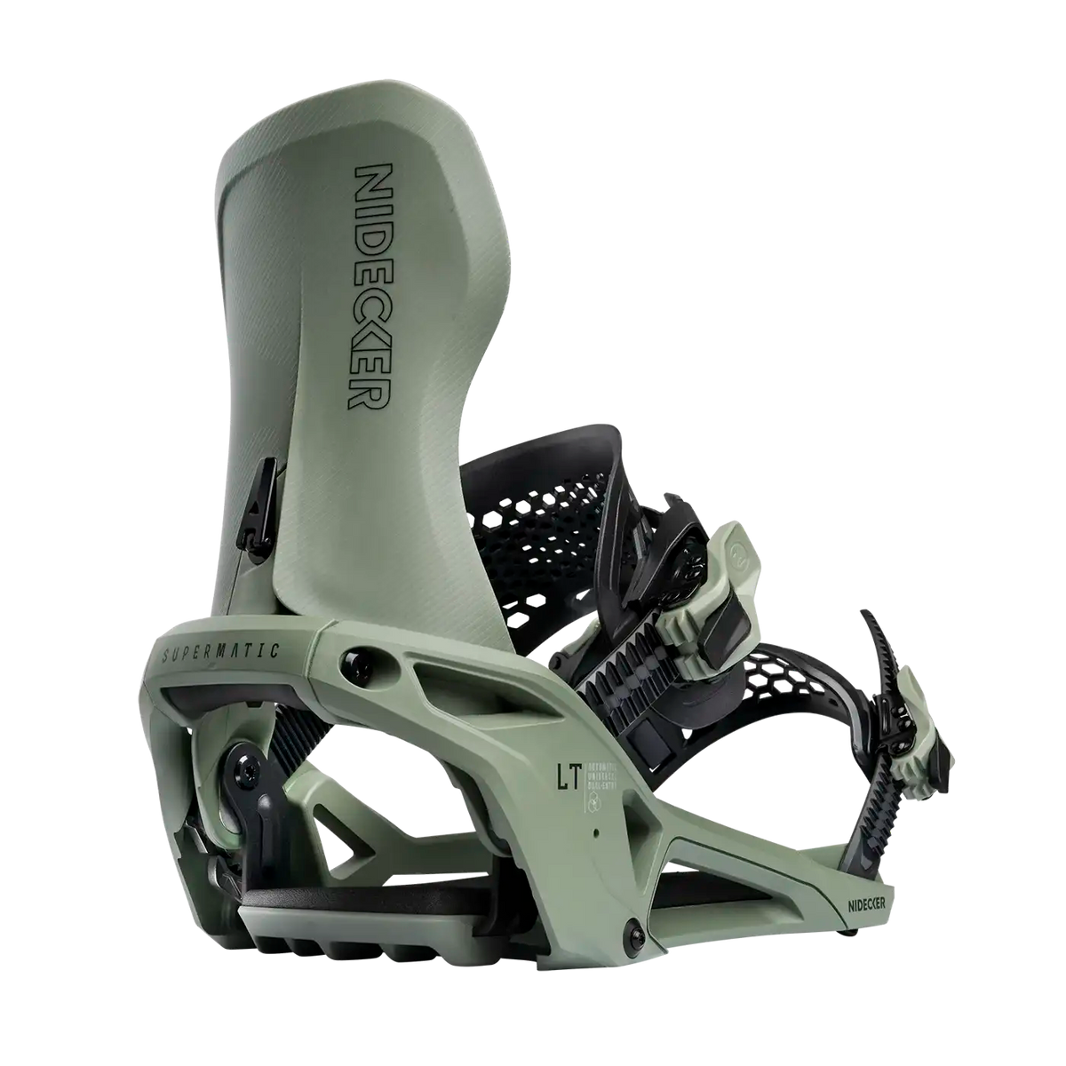 Nidecker LT Supermatic 2026 Snowboardbindung in Olive – Produktansicht