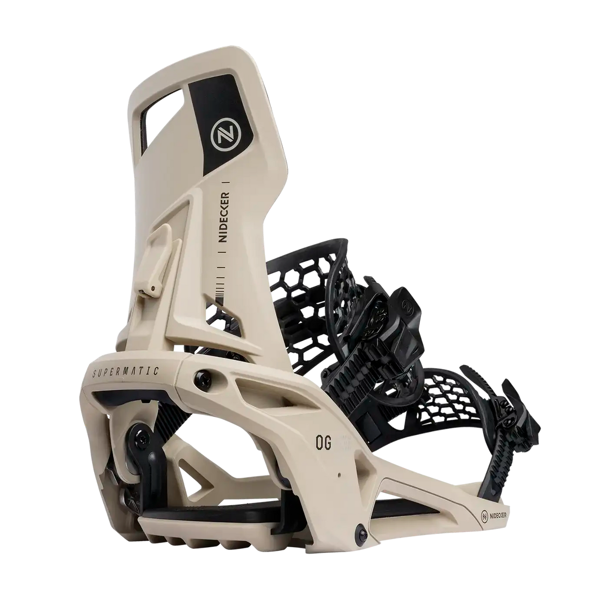 Nidecker OG Supermatic 2026 Snowboardbindung in Desert – Produktansicht