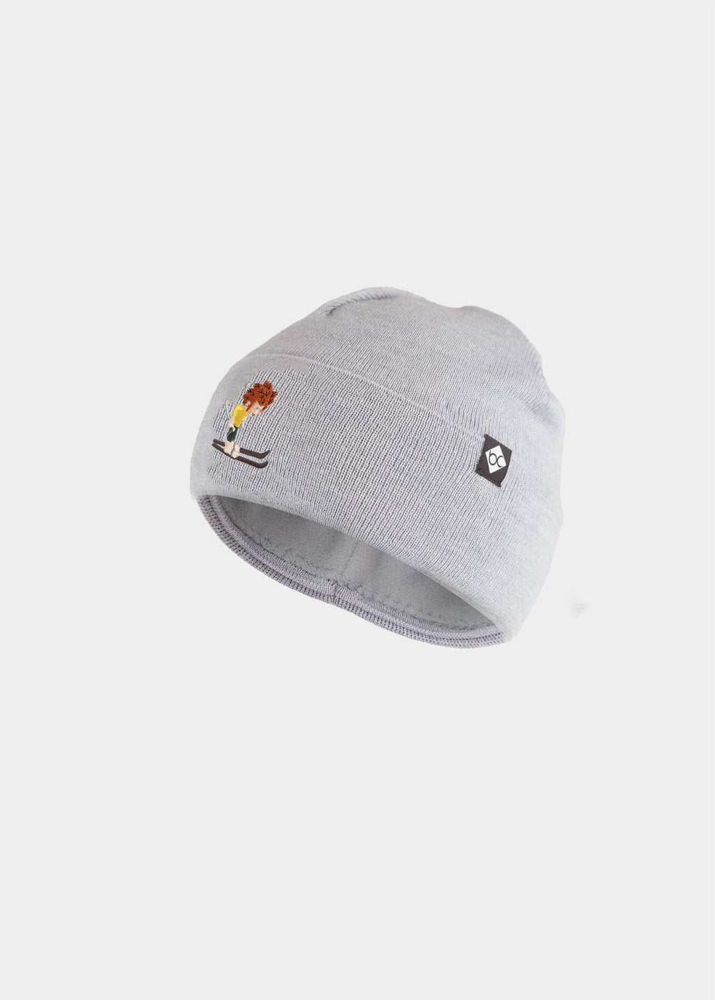 Bavarian Caps Kinder Stickhaum Pumuckl Skirennen hellgrau