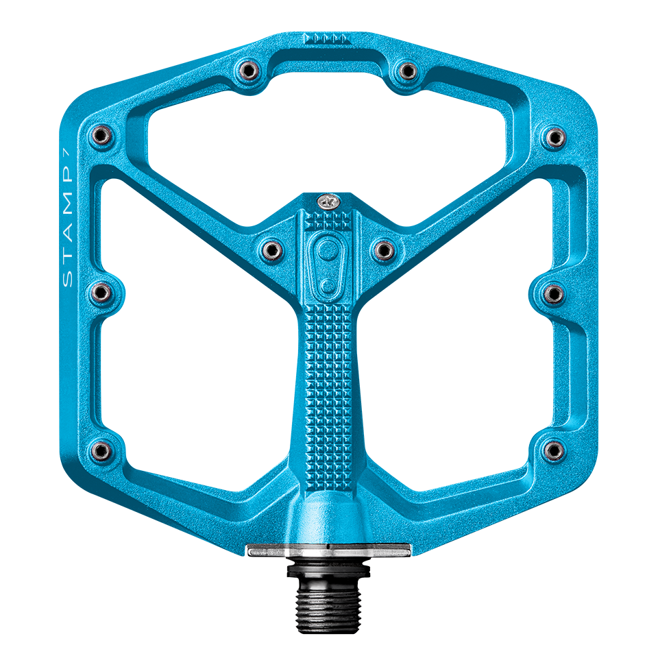 Crankbrothers Stamp 7 Large Flatpedale in Electric Blue – Herstellerfoto