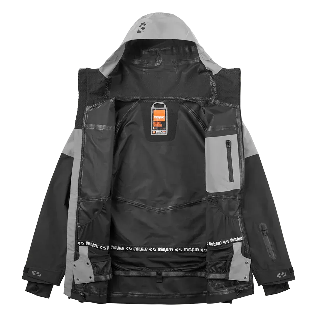 ThirtyTwo TM-3 Recycled Snowboardjacke – Black/Grey – Innenansicht