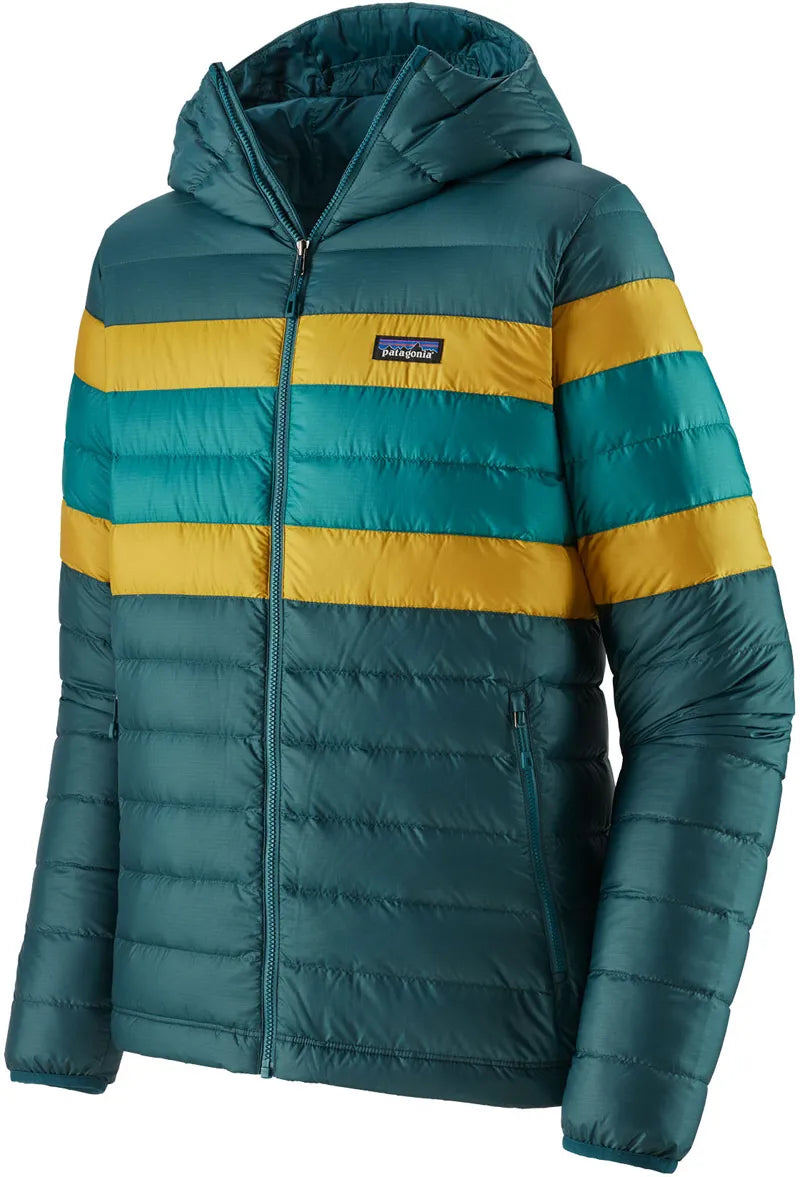 Patagonia Down Sweater Hoody Herren Dark Borealis Green