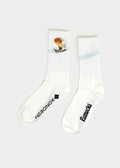 Bavarian Caps Sportsocken Pumuckl Skirennen – Weiß