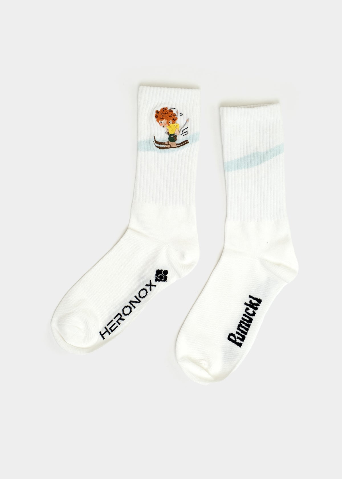 Bavarian Caps Sportsocken Pumuckl Skirennen – Weiß