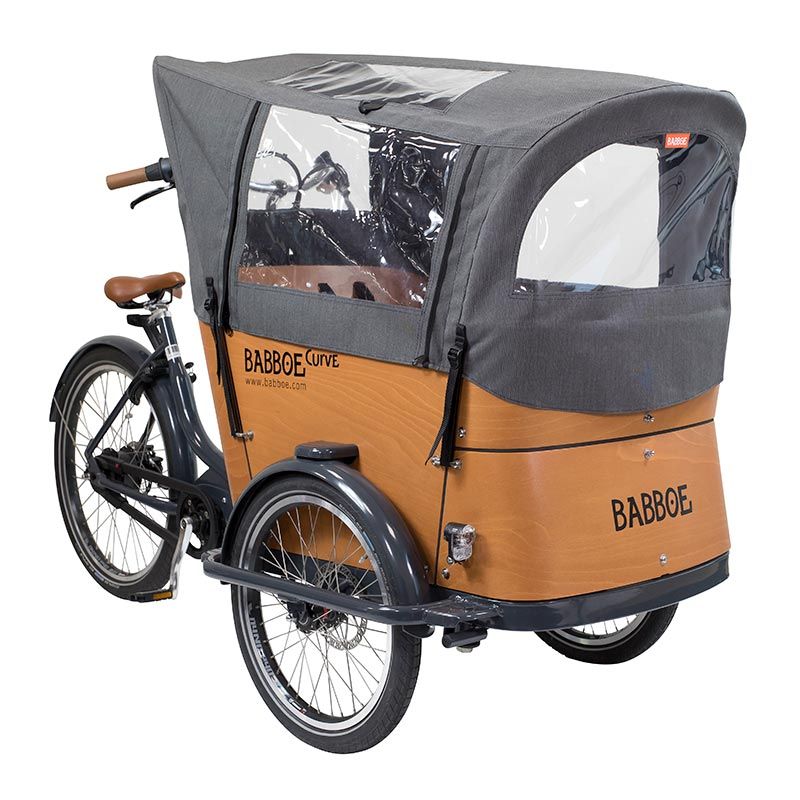 Babboe Curve Mountain E-Lastenrad Holz