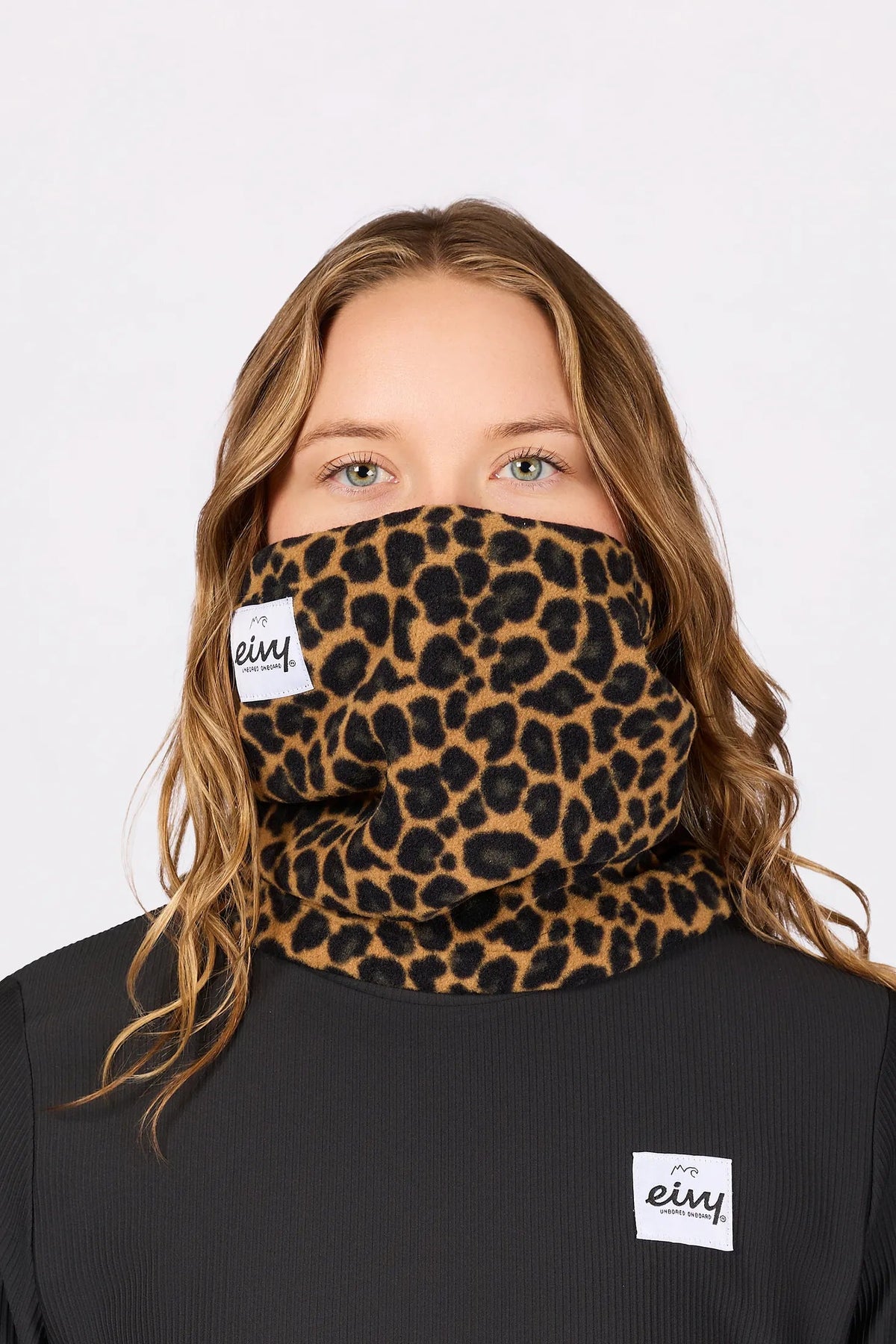 Eivy Beanie Fleece Neckwarmer – Leopard