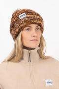 Eivy Boucle Knit Beanie – Brown