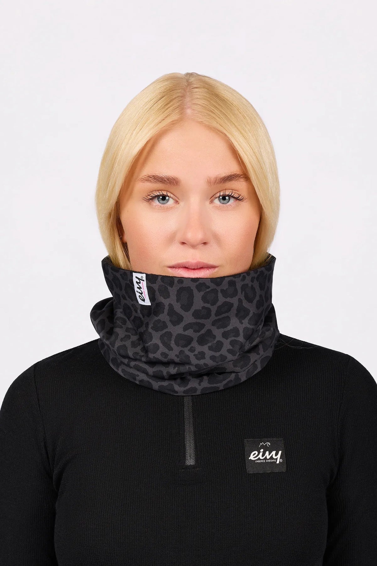 Eivy Colder Neckwarmer – Black Leopard