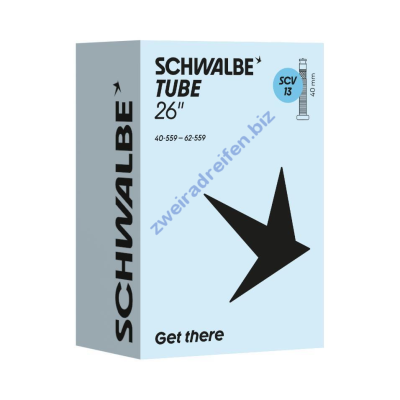 Schwalbe SCV13 Clik Valve Fahrradschlauch – 26 Zoll – 40 mm