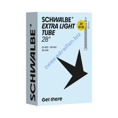 Schwalbe SV15-EL Extra Light Fahrradschlauch – 28 Zoll – 80 mm