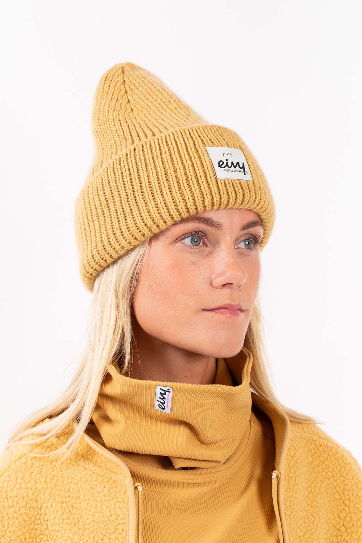 Eivy Sea Rib Wool Beanie – Faded Amber