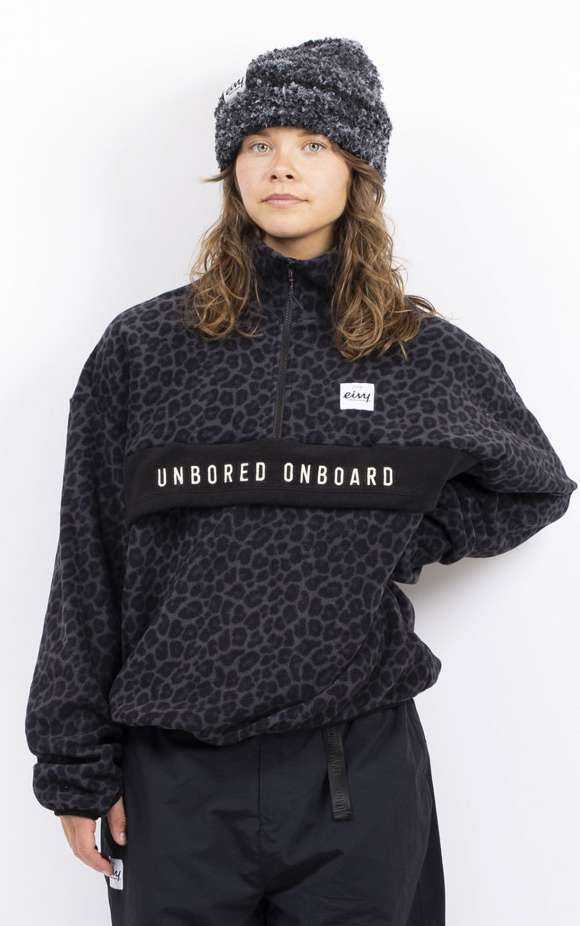 Eivy Ball Fleece – Black Leopard