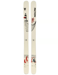 Faction Prodigy 2 Capsule Ski 2025/26 in Creme mit Leuchtturm-Grafik – Oberseite und Belag
