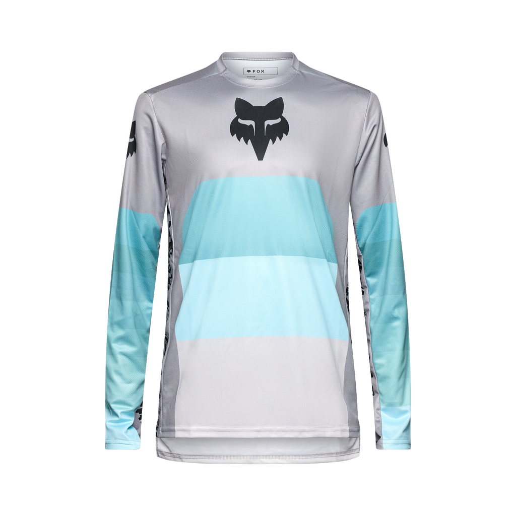 FOX Ranger Grid Langarmtrikot – Steel Grey – Vorderansicht