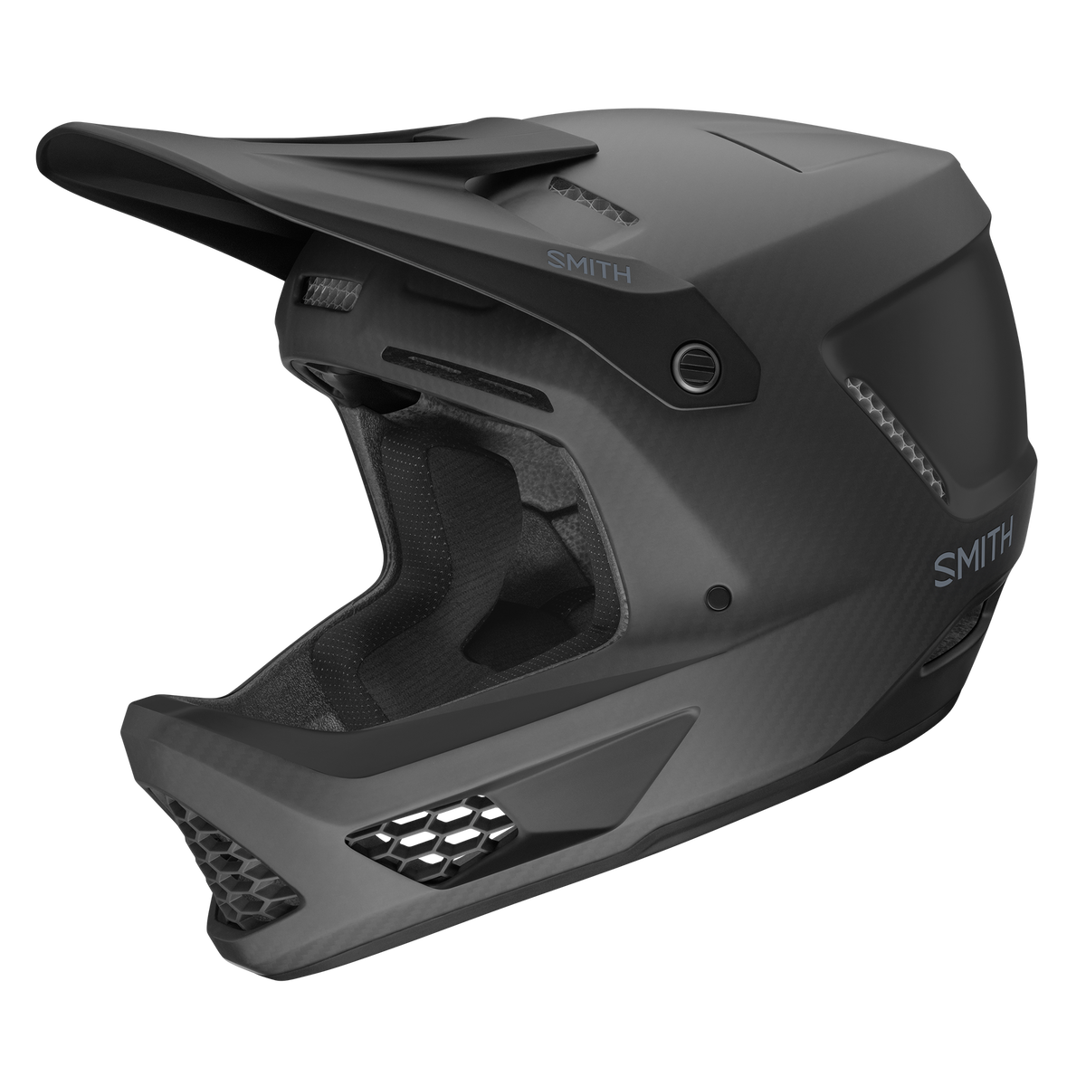 SMITH Hardline Carbon Mips Fullface Helm – Matte Black Carbon – Ansicht 1