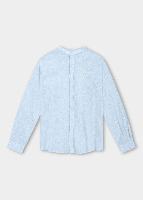 Bavarian Caps Edelweiß Sommerfrische Hemd – Hellblau