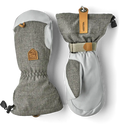 Hestra Army Leather Patrol Gauntlet Mitt Light Grey