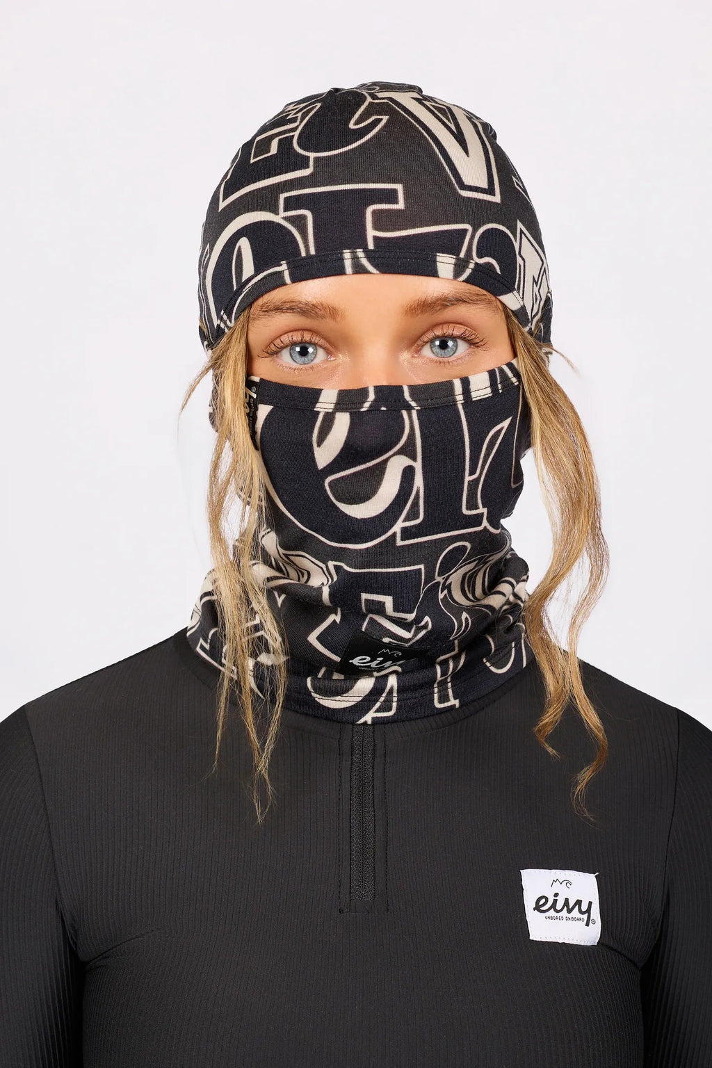 Eivy Hinge Merino Wool Balaclava – Typo Black – 1