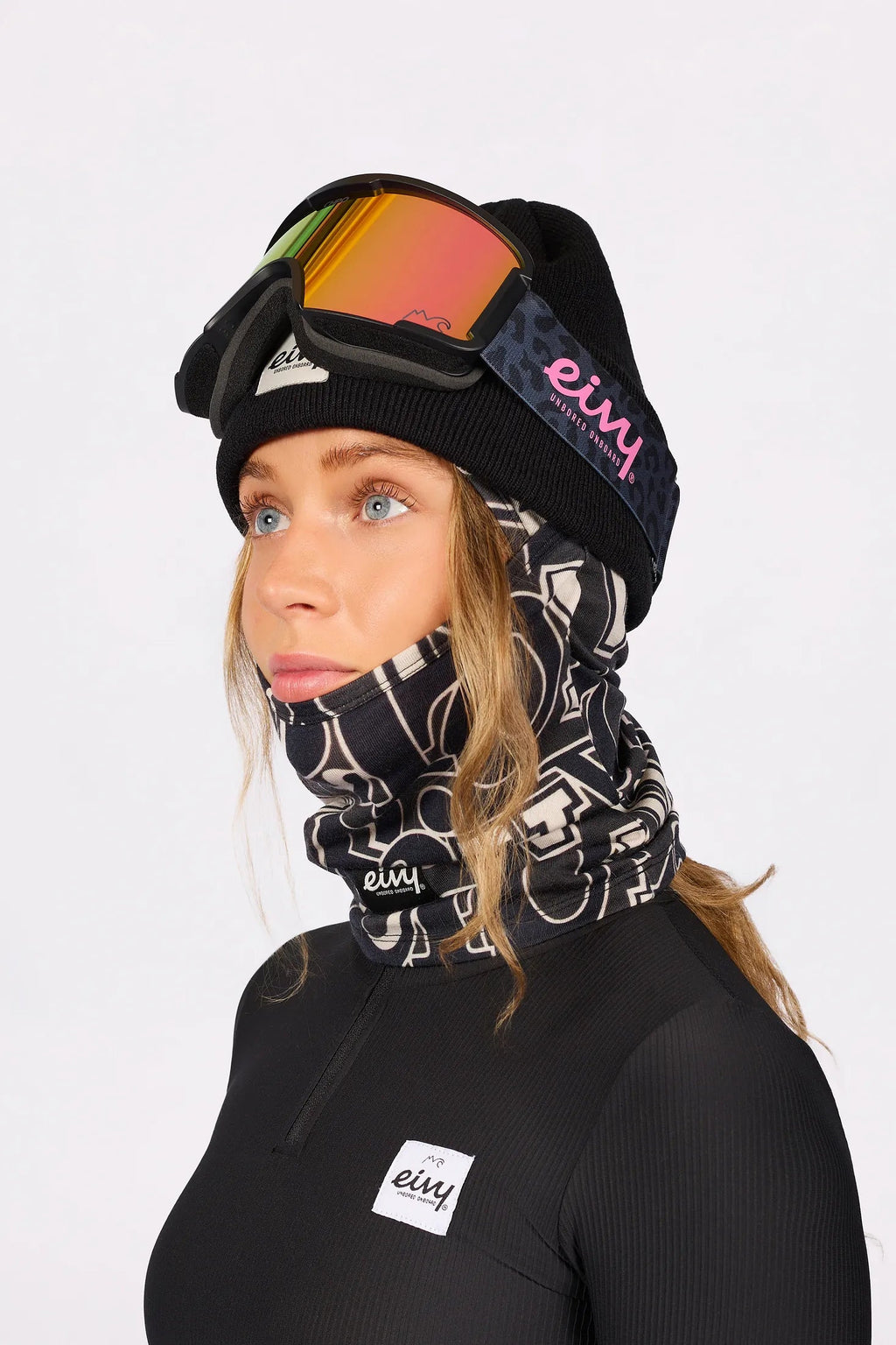 Eivy Hinge Merino Wool Balaclava – Typo Black – 3
