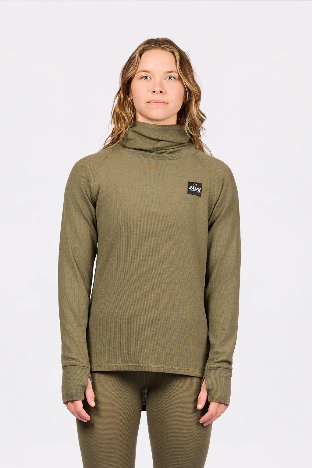 Eivy Icecold Merino Wool Rib Top – Olive – 1