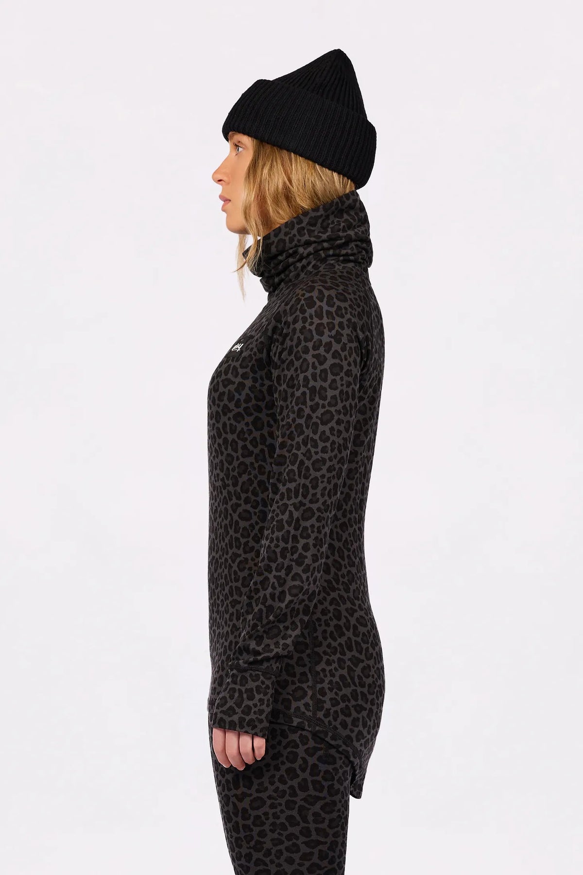 Eivy Icecold Merino Wool Top – Black Leopard – 2