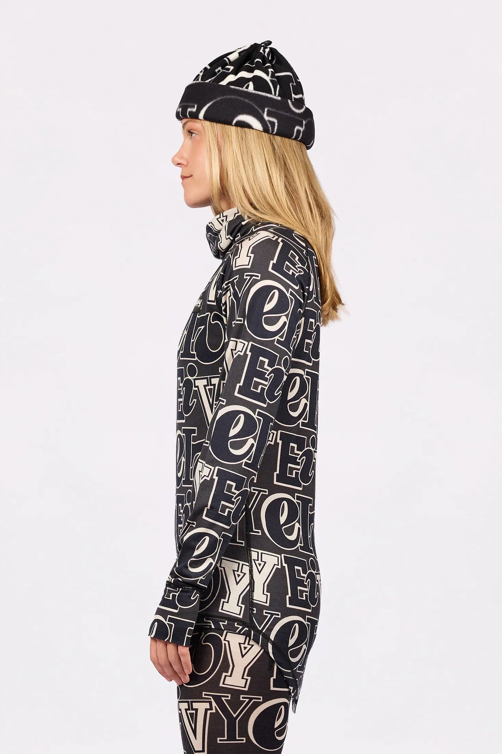 Eivy Icecold Merino Wool Top – Typo Black – 3