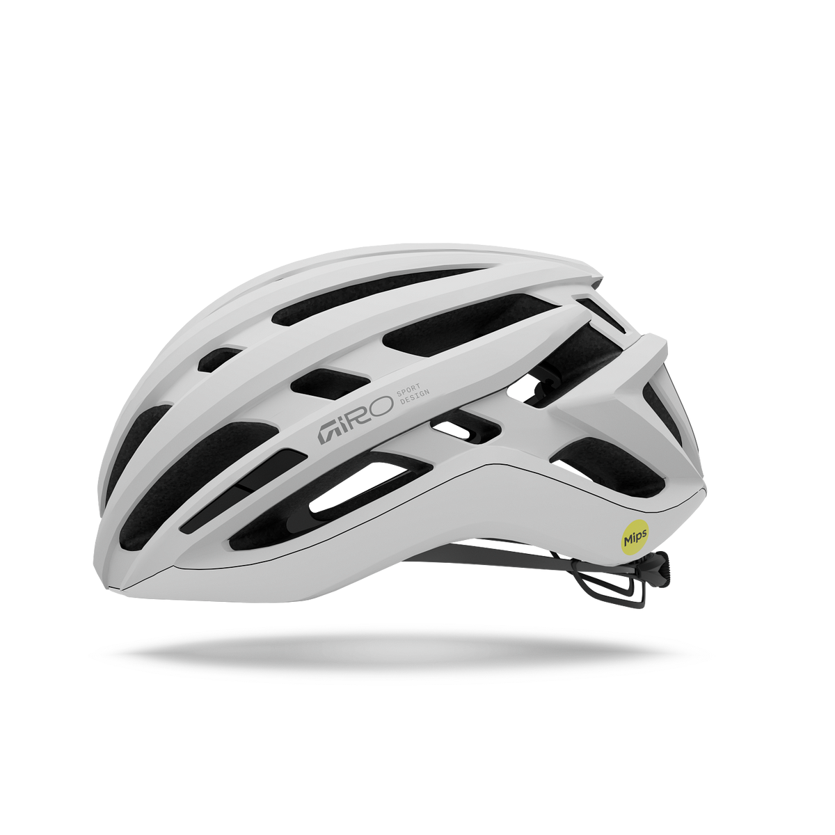 Giro Agilis Mips Matte White (Mattweiß) – Seitenansicht