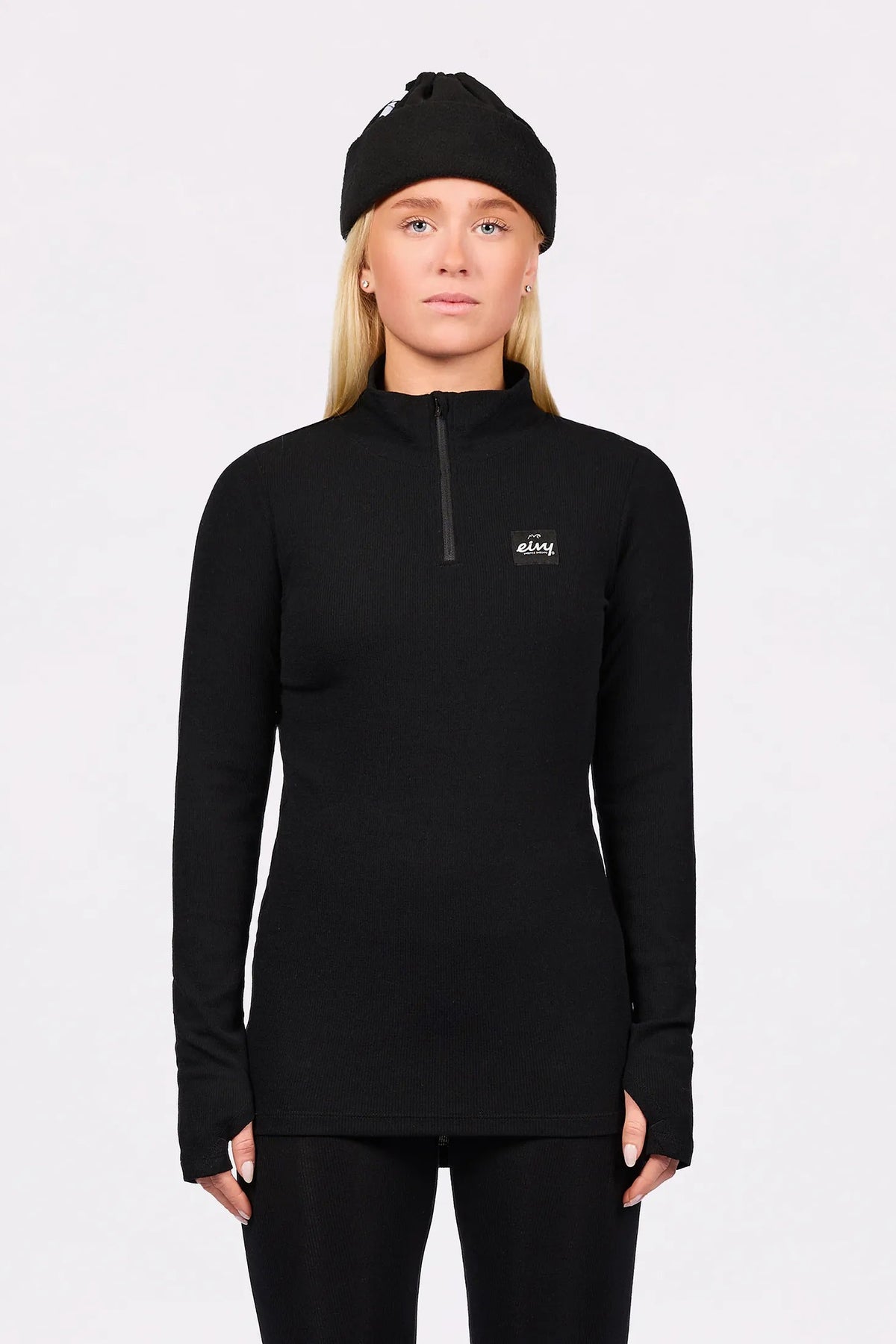 Eivy Journey Merino Wool Rib Top – Black – 1