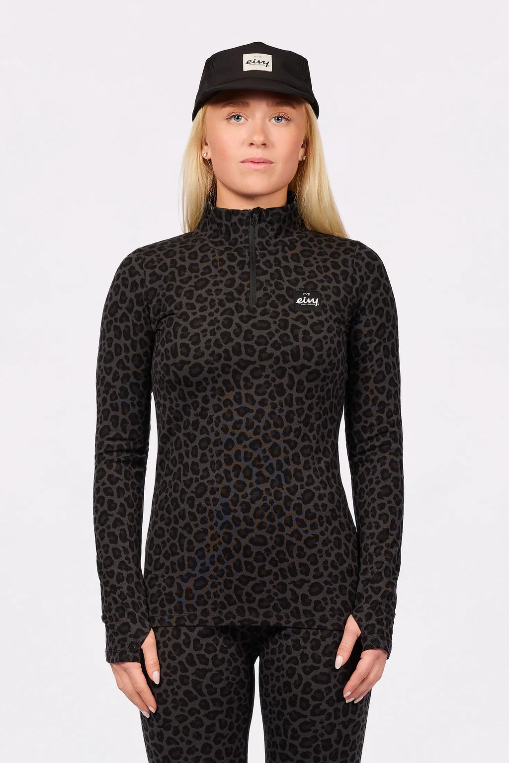 Eivy Journey Merino Wool Top – Black Leopard – 1