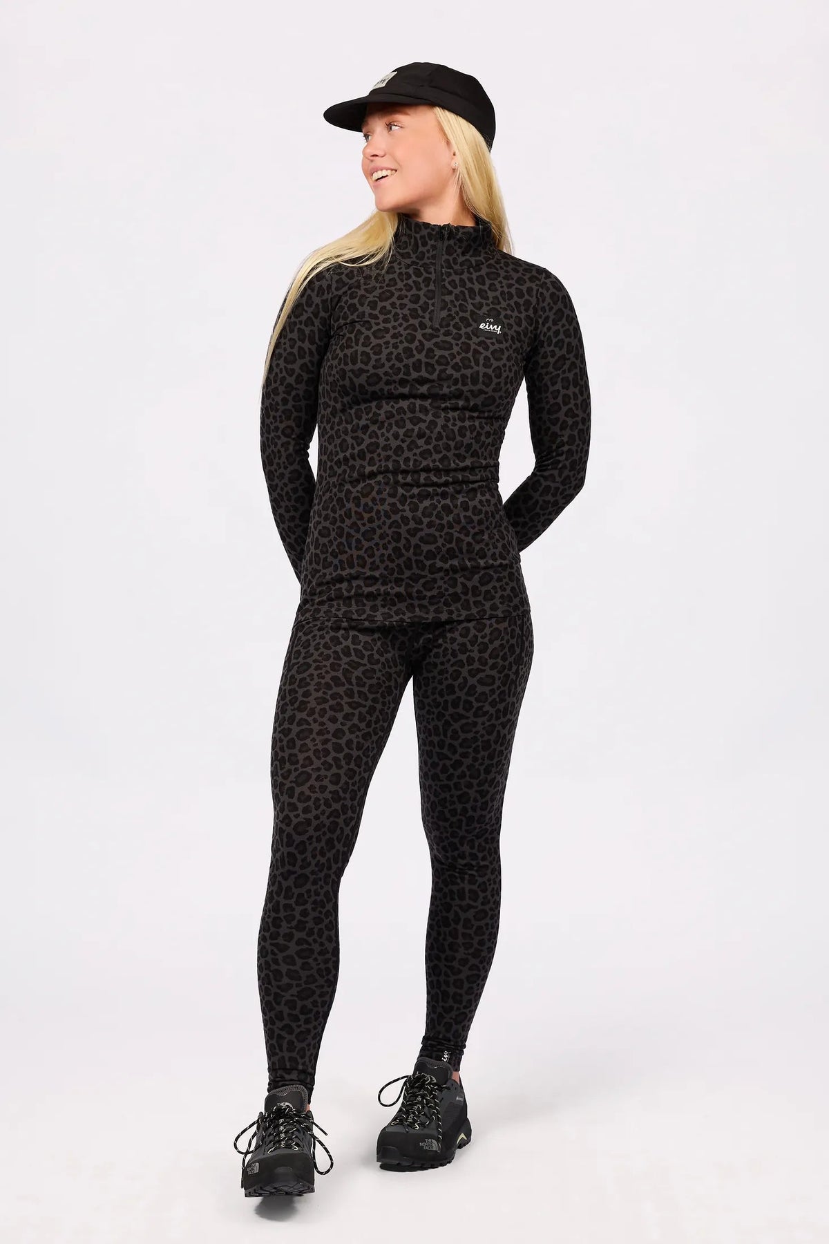 Eivy Journey Merino Wool Top – Black Leopard – 3