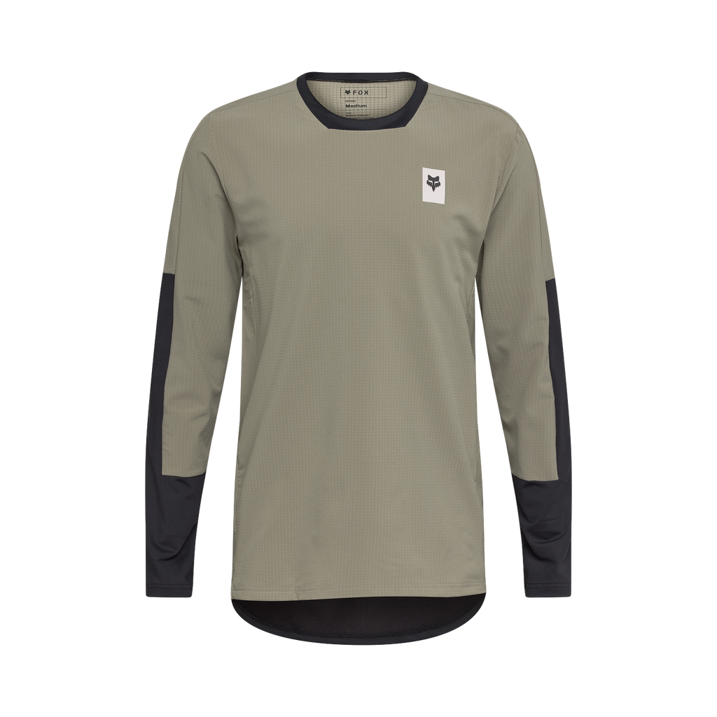 FOX Defend Thermal Langarmtrikot – Adobe Vorderansicht