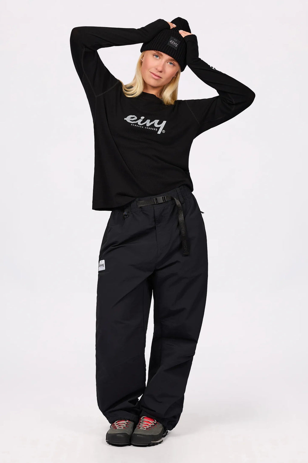 Eivy Loose Fit MX Merino Wool Rib Top – Black – 3