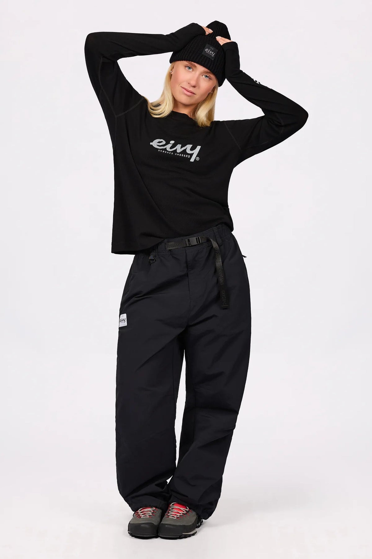 Eivy Loose Fit MX Merino Wool Rib Top – Black – 3