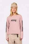 Eivy Loose Fit MX Merino Wool Rib Top – Faded Woodrose – 1