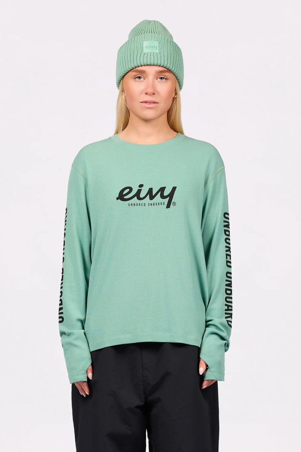 Eivy Loose Fit MX Merino Wool Rib Top – Menthe – 1