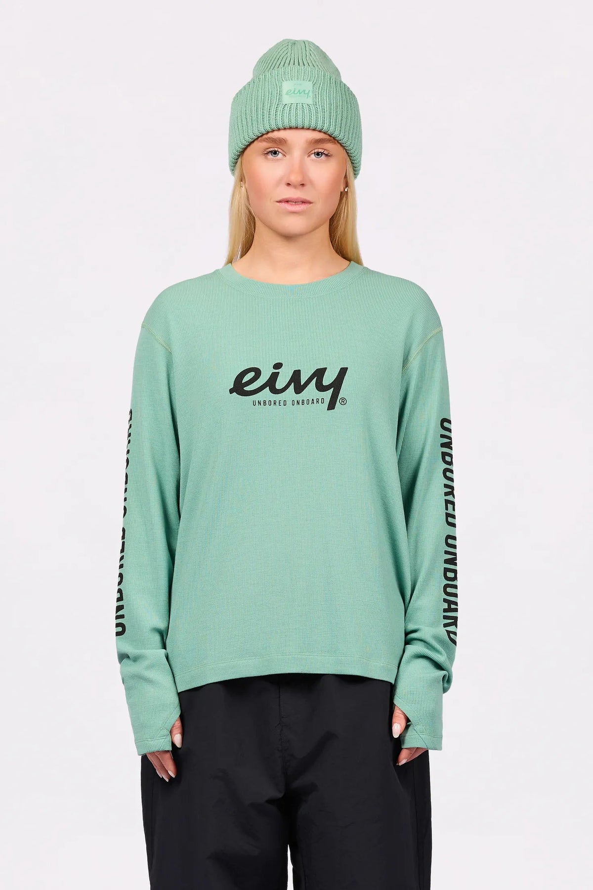 Eivy Loose Fit MX Merino Wool Rib Top – Menthe – 1