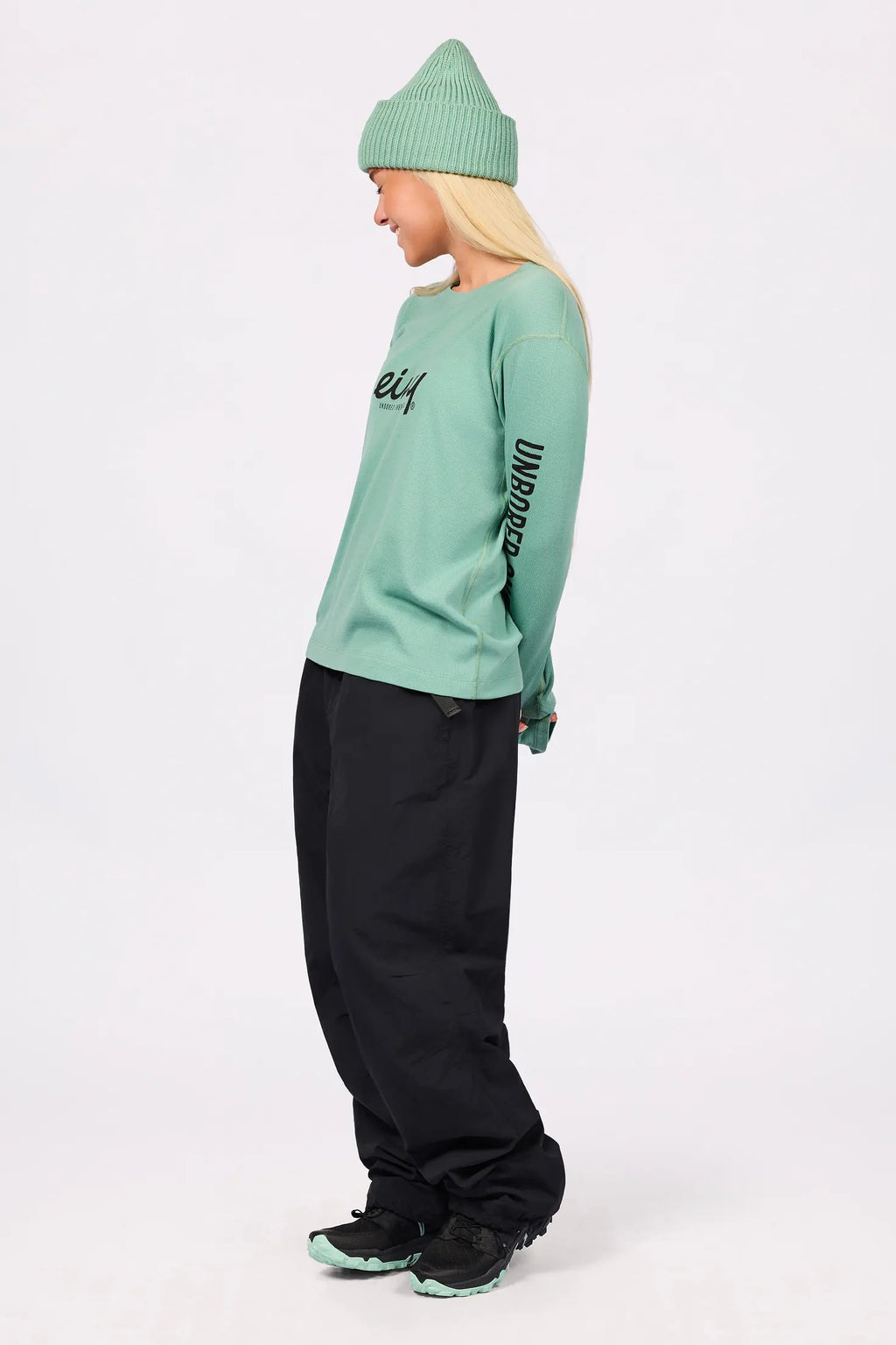 Eivy Loose Fit MX Merino Wool Rib Top – Menthe – 2