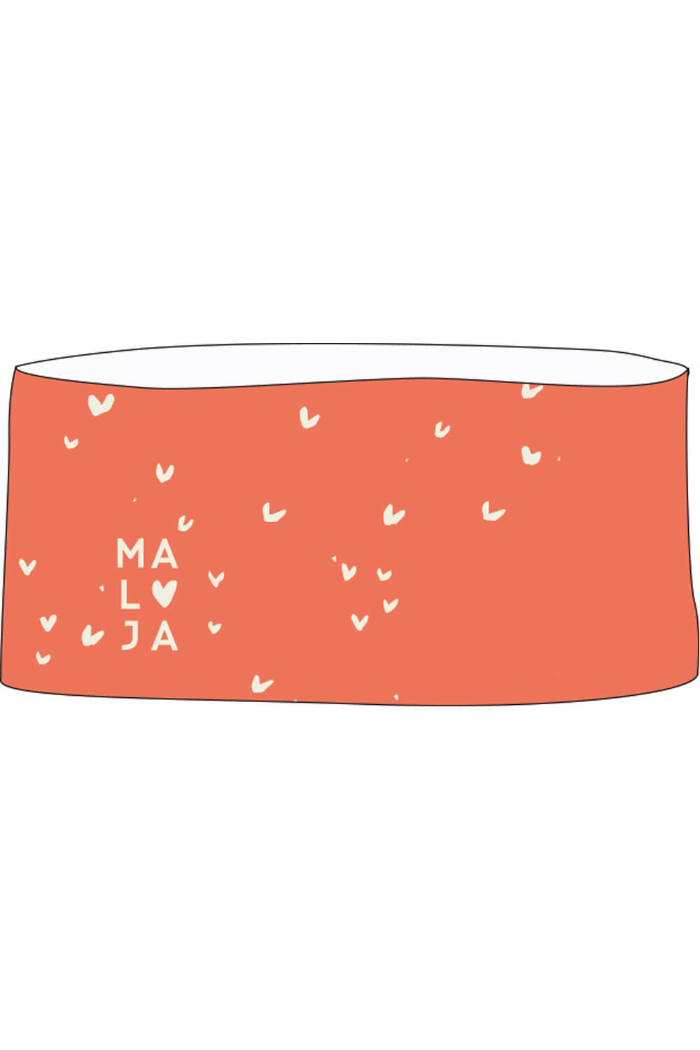 Maloja PieveM. Stirnband – Pastel Glow Flying Hearts