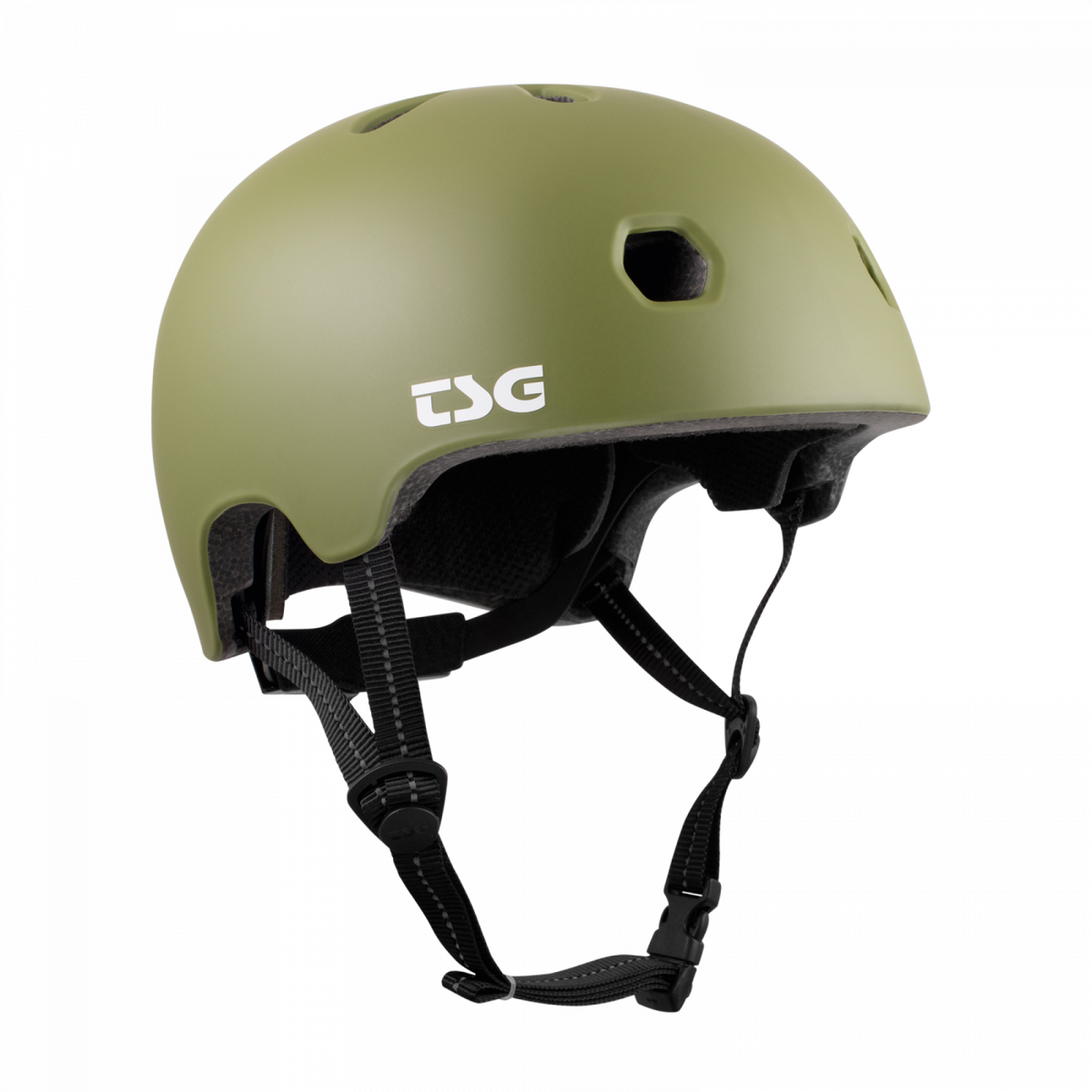 TSG Meta Solid Color satin olive – Helm