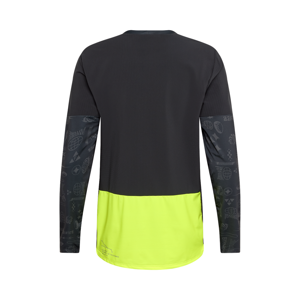 FOX Defend Thermal Lunar SE Langarmtrikot – Schwarz Rückansicht