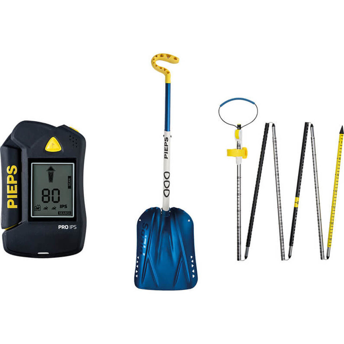 PIEPS SET PRO IPS – LVS-Gerät, Schaufel & Sonde