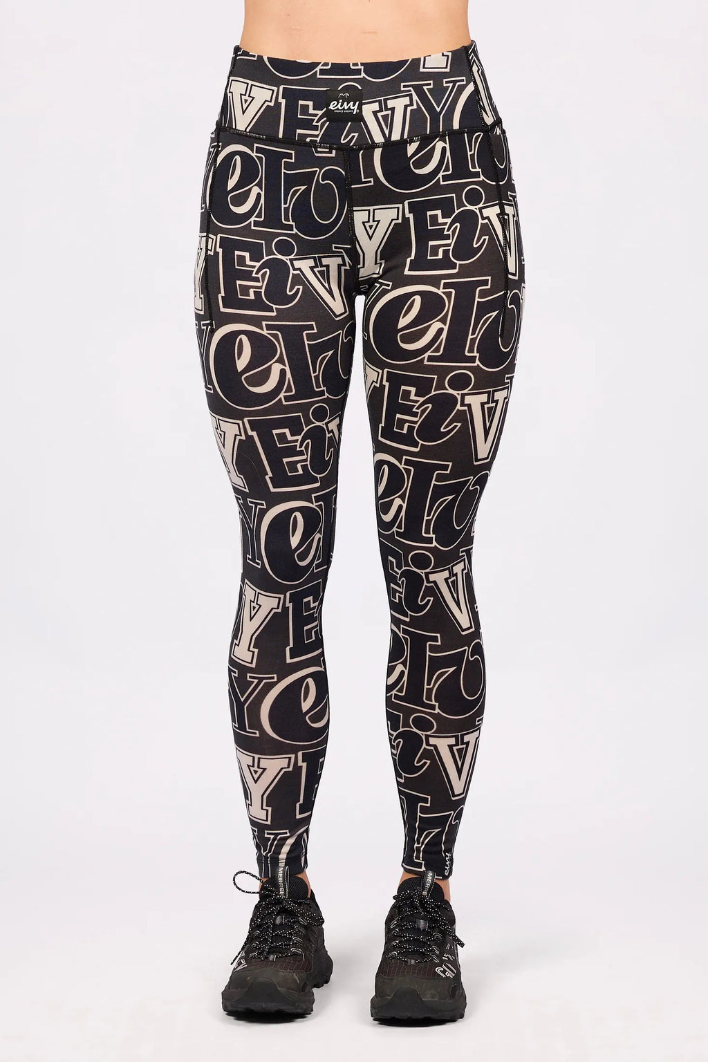 Eivy Pocket Merino Wool Tights – Typo Black – 1