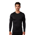 FOX Tecbase Langarm-Baselayer – Schwarz Vorderansicht