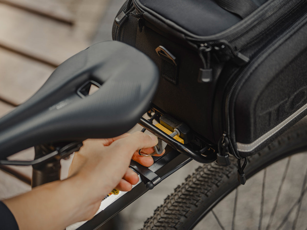 Topeak MTX TrunkLock Adapterplatte mit Schloss – weitere Ansicht