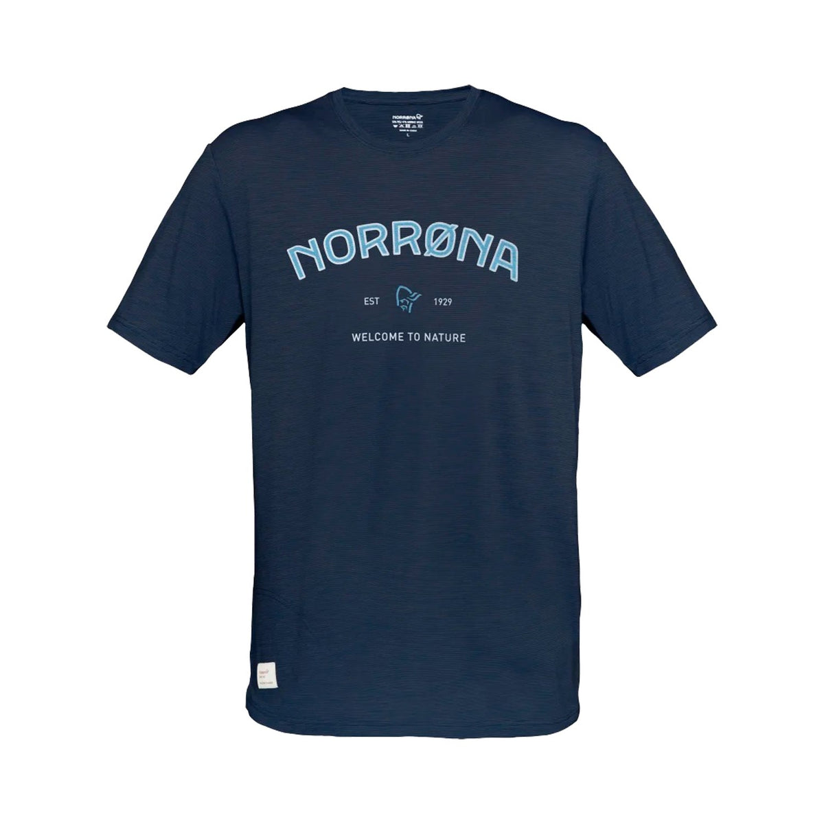Norrøna Svalbard Wool T-Shirt – Indigo Night / Heritage Blue – Vorderansicht