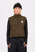 Eivy Boxy Sherpa Vest - Leopard