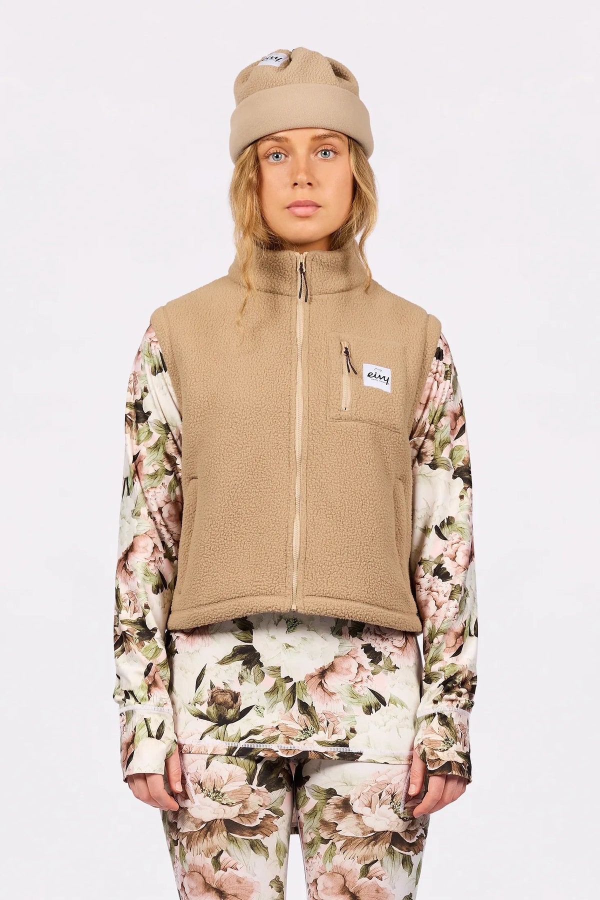 Eivy Boxy Sherpa Vest - Sand