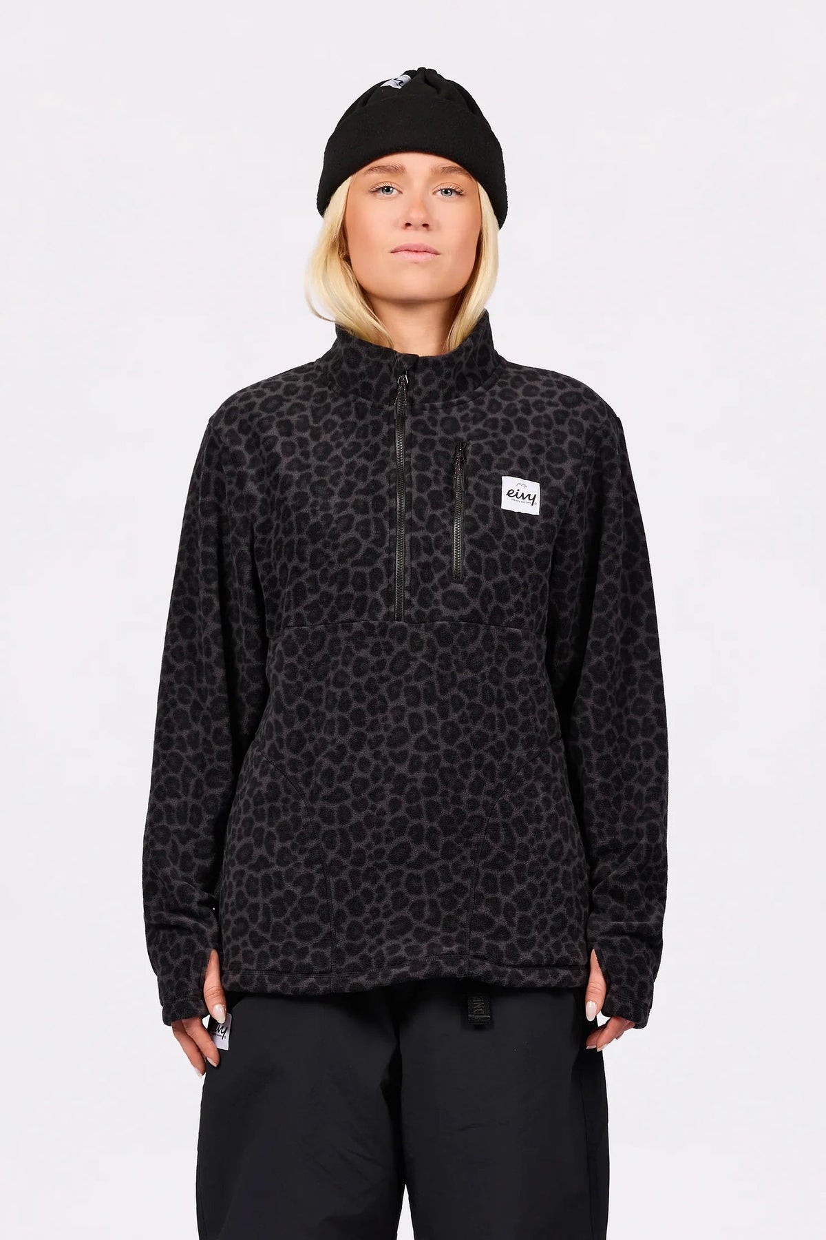 Eivy Techlight Halfzip Fleece - Black Leopard