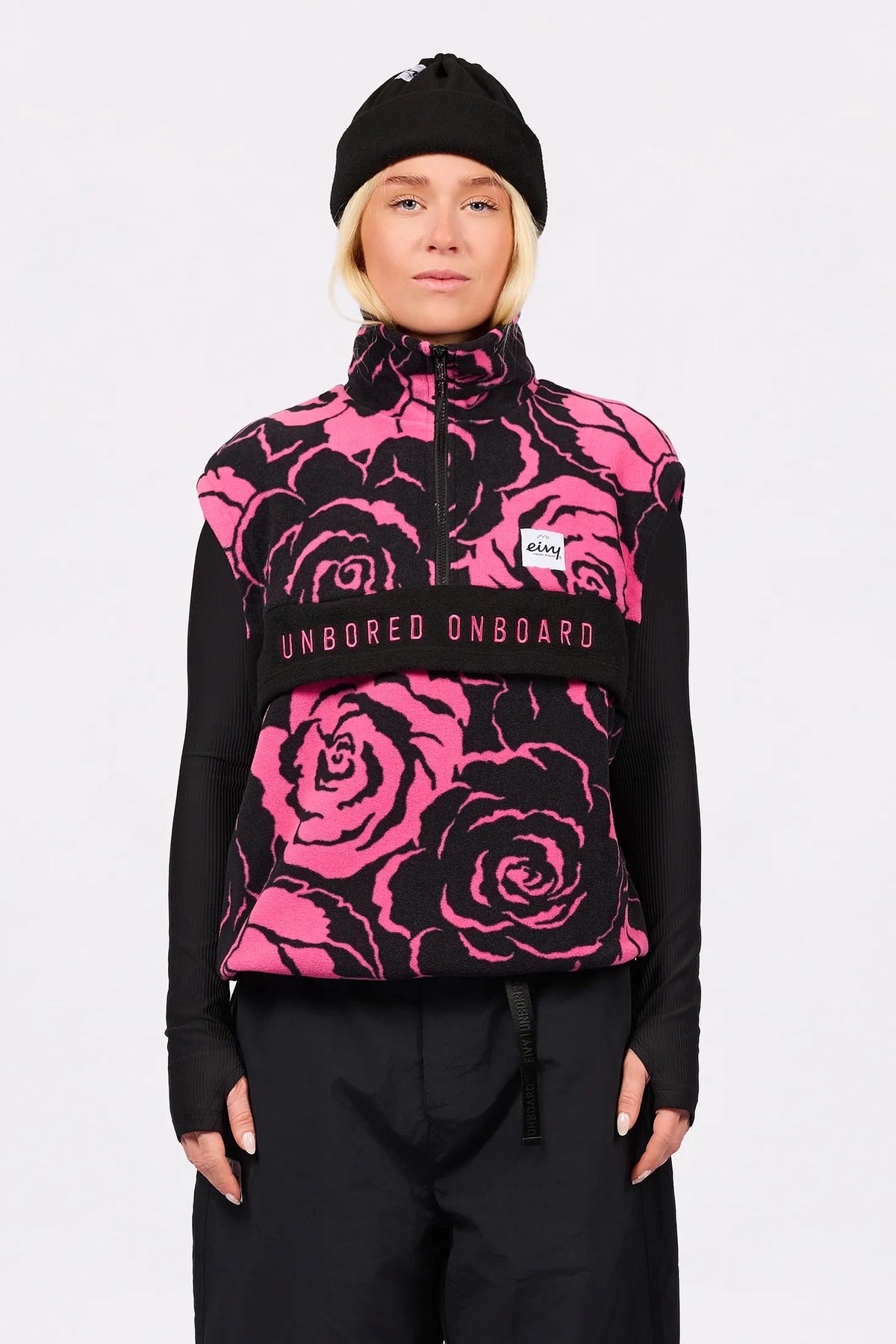 Eivy Ball Fleece Vest - Pink Rose