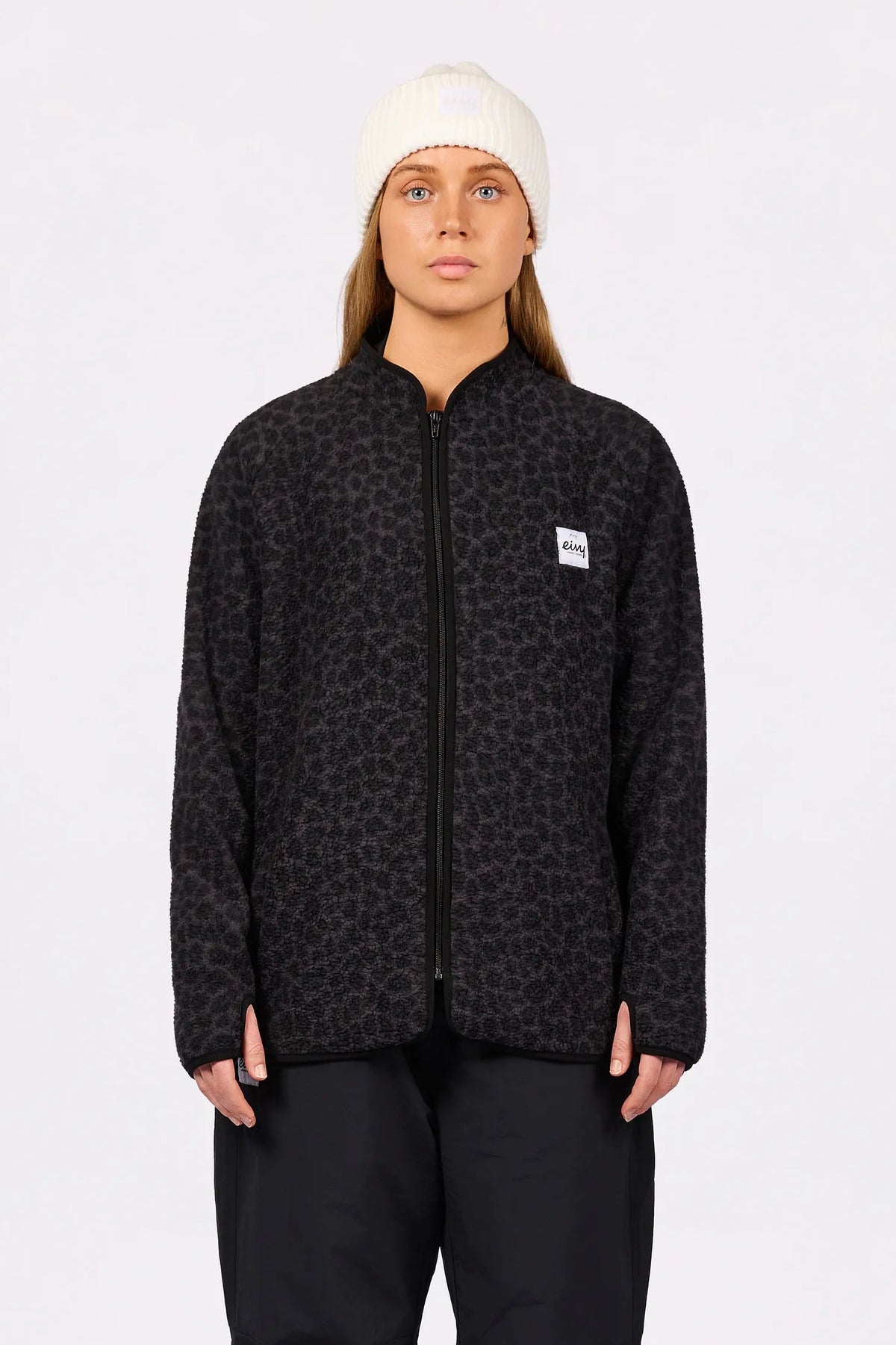 Eivy Redwood Sherpa Jacket - Black Leopard